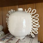 Ribbon Vase #2 - White - Image 2