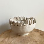 Ribbon Top Bowl - White - Image 3