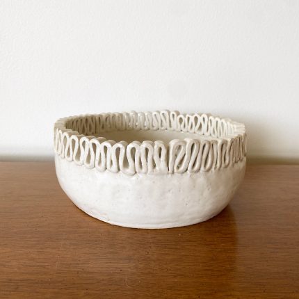 Ribbon Bowl - White