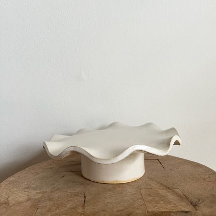 OOPS! Ruffle Pedestal Plate