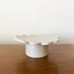 Petite Scalloped Pedestal Plate
