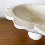 Scalloped Edge Pedestal - White - Image 3