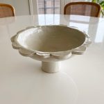 Scalloped Edge Pedestal - White - Image 5