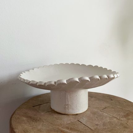 OOPS! Scalloped Pedestal Bowl #1