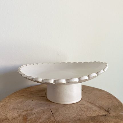 OOPS! Scalloped Pedestal Bowl