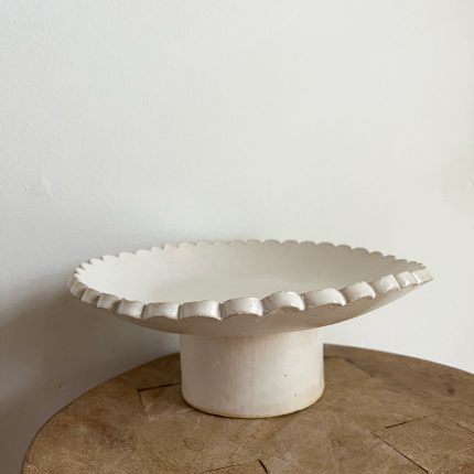 OOPS! Scalloped Pedestal Bowl #2