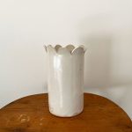 Large Scallop Vase - White - Image 6