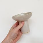 Simple Pedestal Bowl - White - Image 2