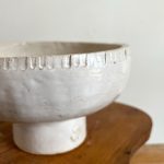 Textured Rim Pedestal Bowl - Image 3