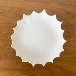 Webbed Pedestal Plate - White - Image 2