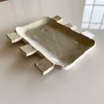 Small Tray with Squares - White - Image 2