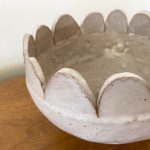 Small Scallop Bowl - White Freckle - Image 4
