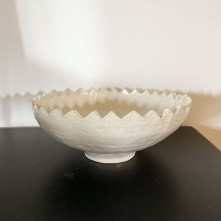 Spiky Rim Bowl - White