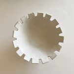 Squares Pedestal Plate - White - Image 2