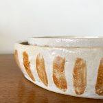 Painted Brown Stripe Bowl - Medium - Image 2