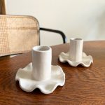 Ruffle Candle Holders