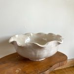 Ruffle Edge Bowl - White