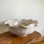 Ruffle Edge Bowl - White - Image 5