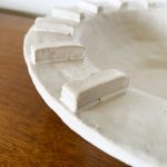 Shallow Ribbed Bowl - White - Image 2