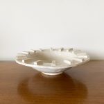 Shallow Ribbed Bowl - White - Image 3