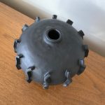 Wiggles Round Vase - Black - Image 2