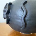 Wiggles Round Vase - Black - Image 3